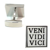 Latin Slogan: VENI VIDI VICI Cufflinks ("I came, I saw, I conquered")