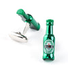 Green Beer Bottle Cufflinks