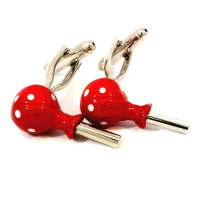 Lollipop Red Cufflinks