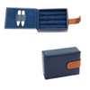 Real Leather Cufflink Wallet - Blue