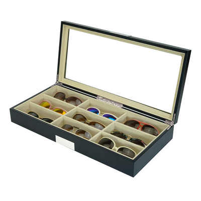 9 Pairs Wooden Sunglass Box