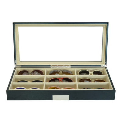 9 Pairs Wooden Sunglass Box