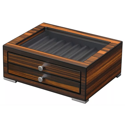 16 Slots Ebony Wooden Pen Box