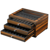 24 Slots Ebony Wooden Pen Box