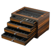 32 Slots Ebony Wooden Pen Box