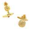 Shiny Gold Pineapple Cufflinks