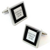 Latin Slogan: Cogito Ergo Sum Cufflinks ("I think therefore I am")