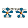 Masonic Forget-Me-Not Cufflinks