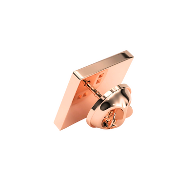 Square Rose Gold Engravable Lapel Pin