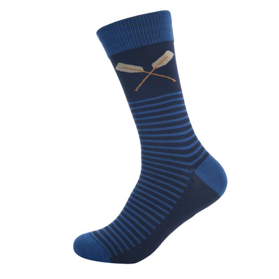 Striped Rowing Oars Socks by Dapper Roo