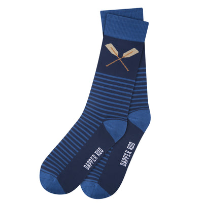 Striped Rowing Oars Socks by Dapper Roo