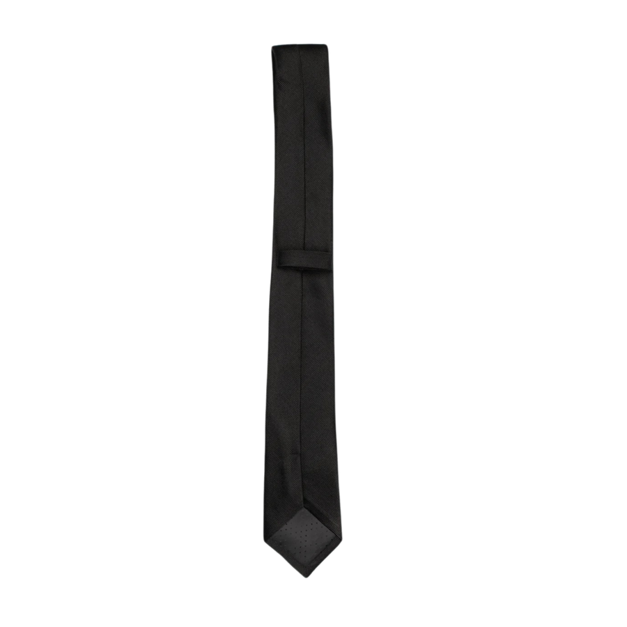 Black 6Cm Fine Ottoman Slim Tie