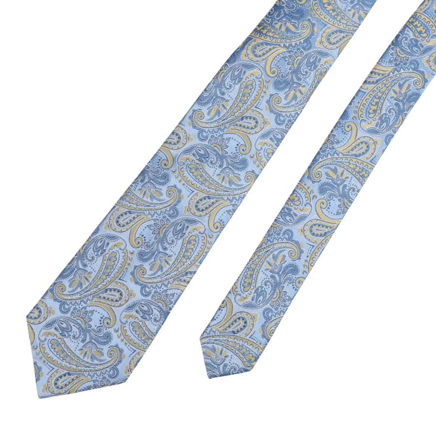 Blue Silk Paisley Tie