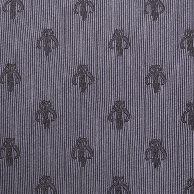 Mandalorian Star Wars Gray Silk Men's Tie