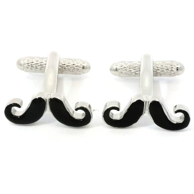 Evil Villain Moustache Cufflinks