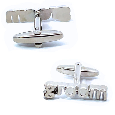 Groom Cutout Wedding Cufflinks