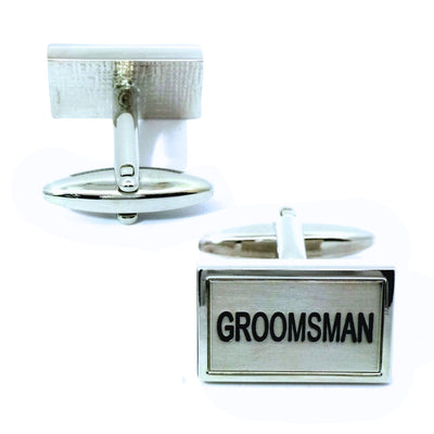 Groomsman Rectangle Wedding Cufflinks