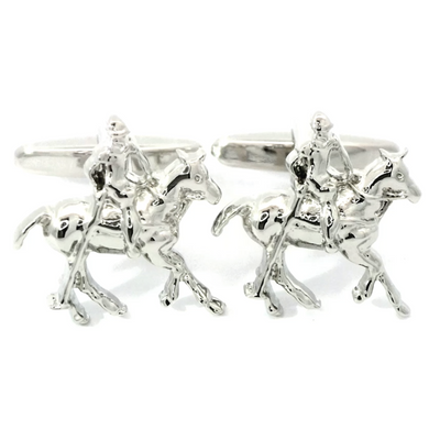 Horse Mounted Polo Player Cufflinks