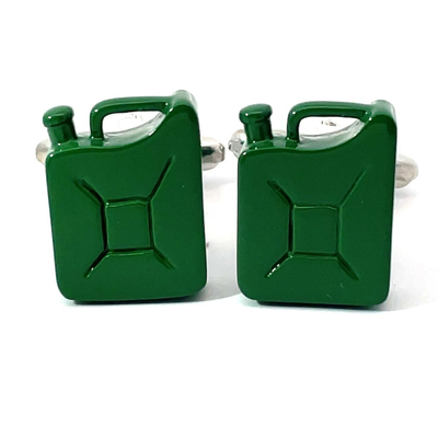 Jerry Can Military Green Cufflinks