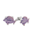 Purple Reef Fish Cufflinks