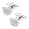 Silver Accordion Cufflinks