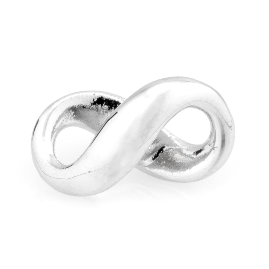 Silver Infinity Symbol Lapel Pin