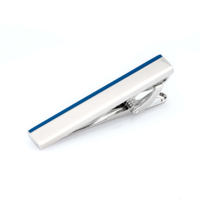 Blue Edge Tie Clip