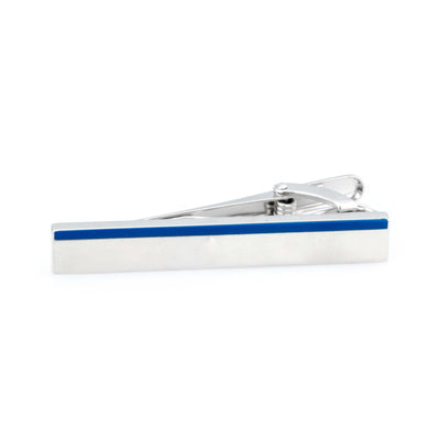 Blue Edge Tie Clip