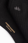 Black Ribbed Socks