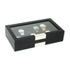 12 Slots Black Wooden Watch Box