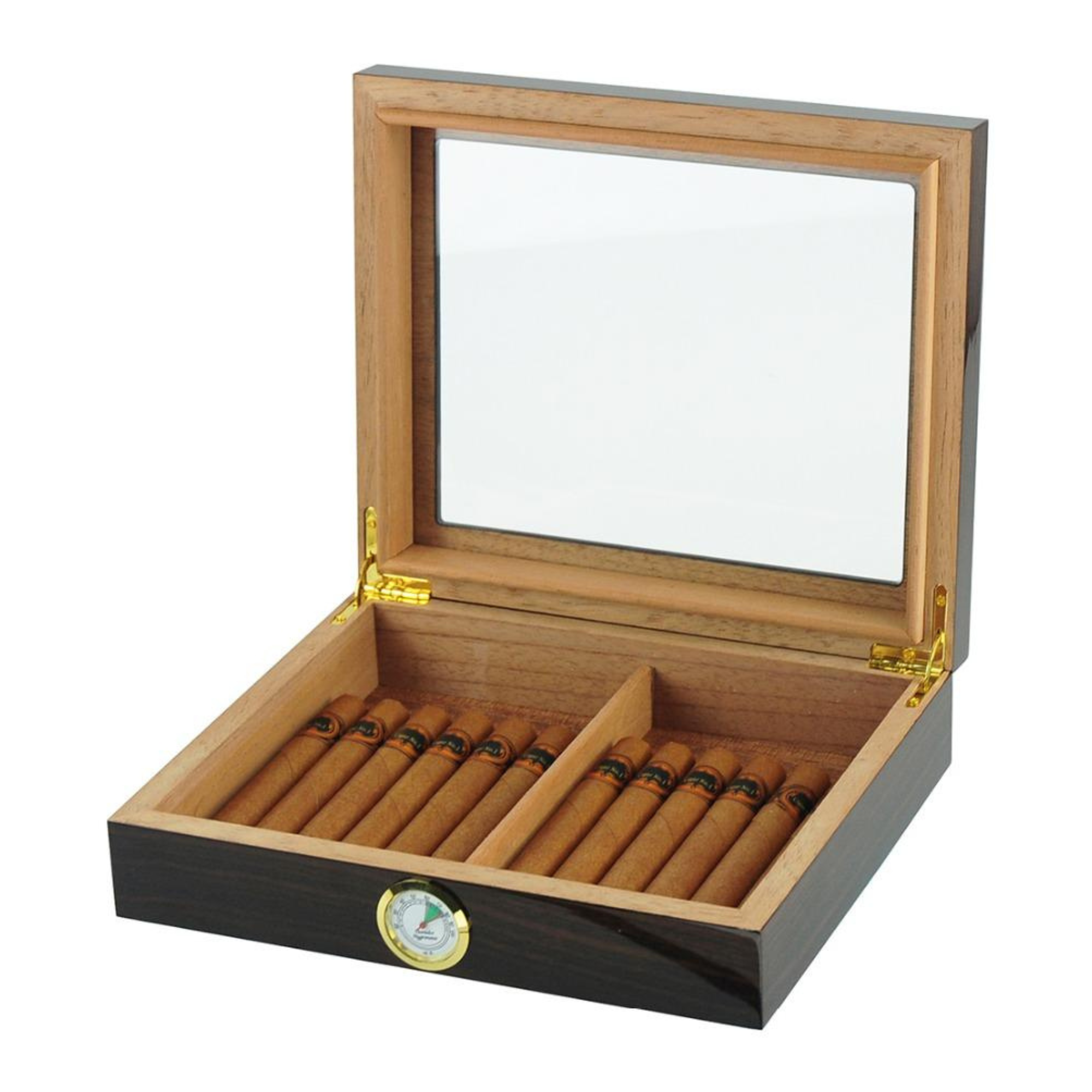 20 CT Walnut Cigar Humidor outlet Box for Cigars