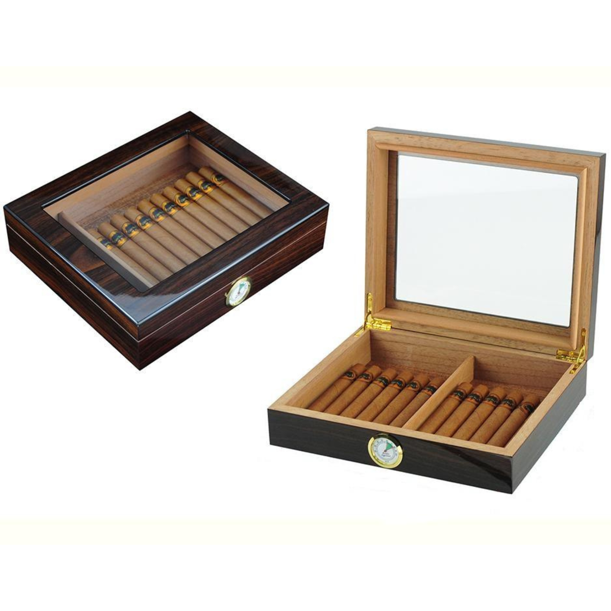 20 CT Walnut Cigar factory Humidor Box for Cigars