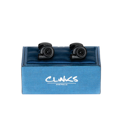 Black Turbo Cufflinks